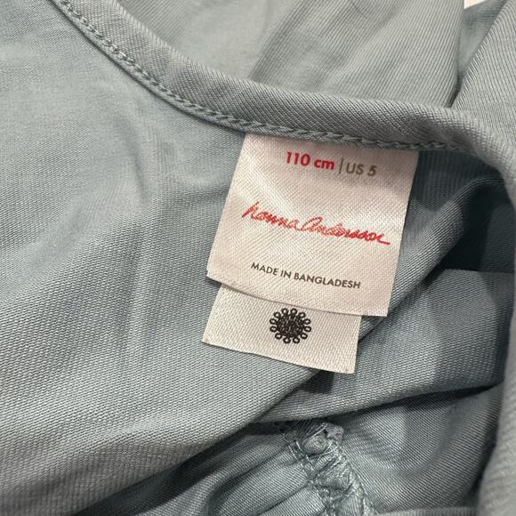 Hanna Andersson Raincloud Blue Super Soft Ruffle Skater Dress - Picture 6 of 9